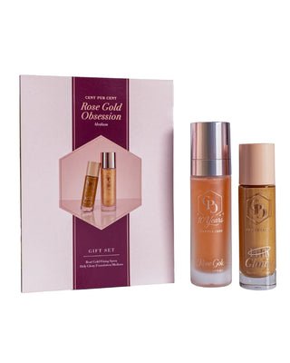 Rose gold obsession- foundation medium & fixing spray