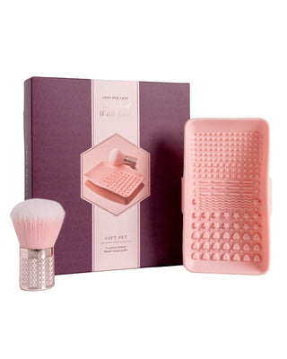 Brushed with love- kabuki brush & cleansing mat